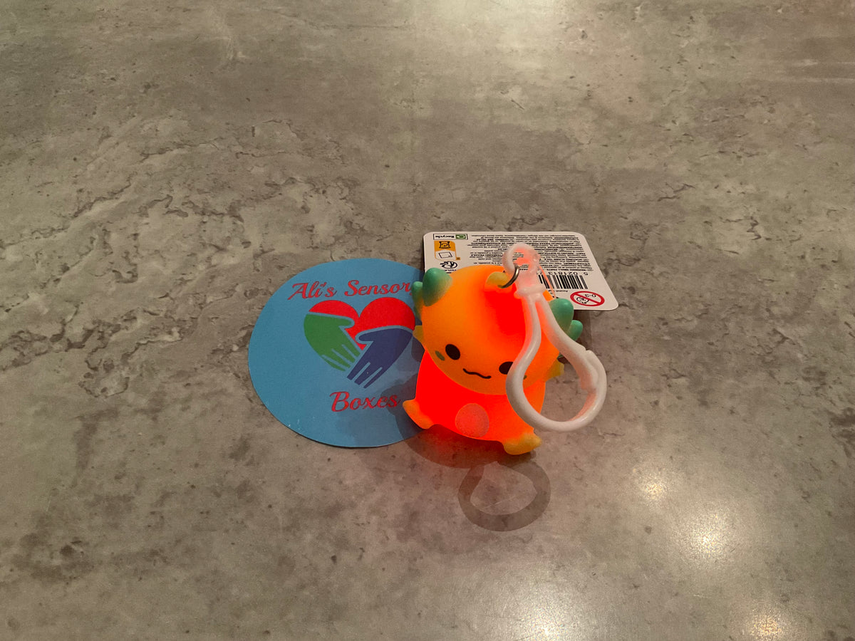 Flashing Axolotl on Keychain