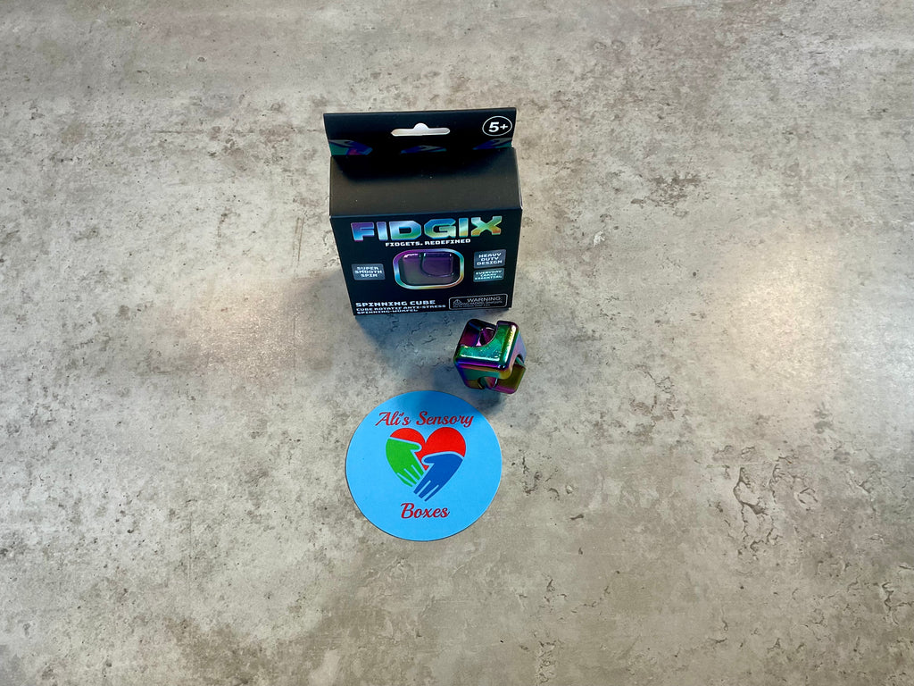 Fidgix Metallic Spinning Cube