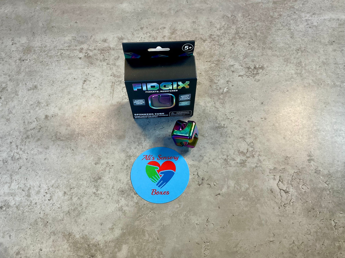 Fidgix Metallic Spinning Cube