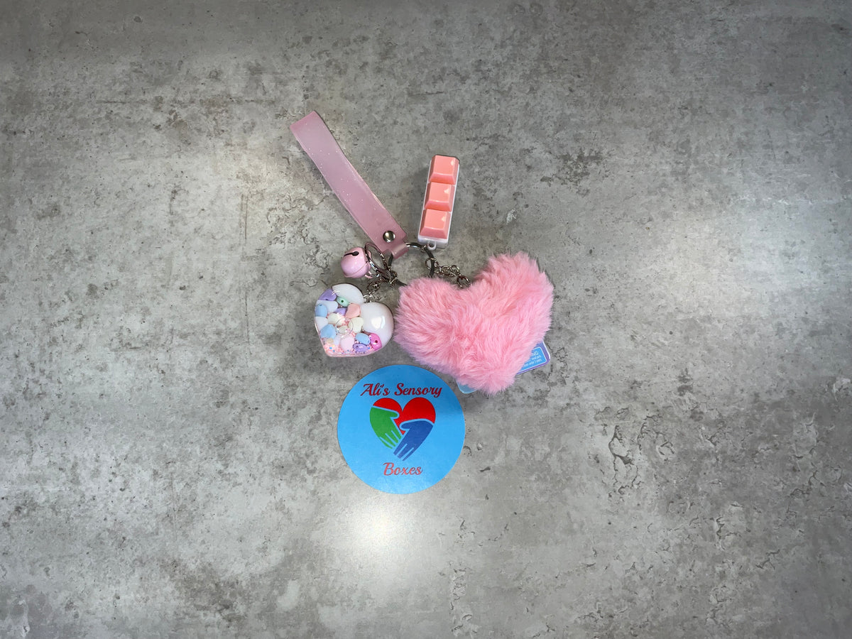 Fluffy Fidget Keychain