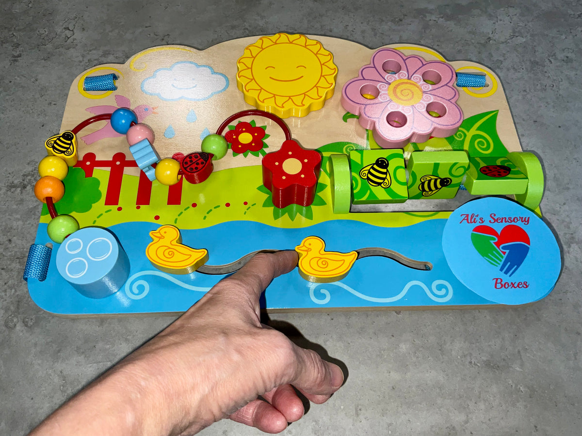 Baby and Toddler Sensory Activity Board