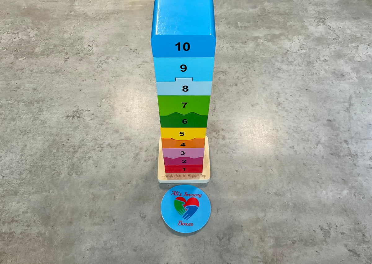 Rainbow Number Stacking Tower