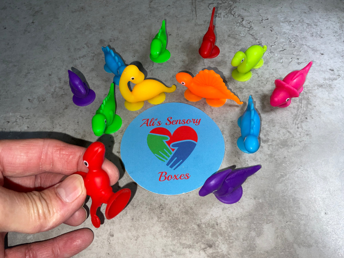 Pack of Dino Suction Pops