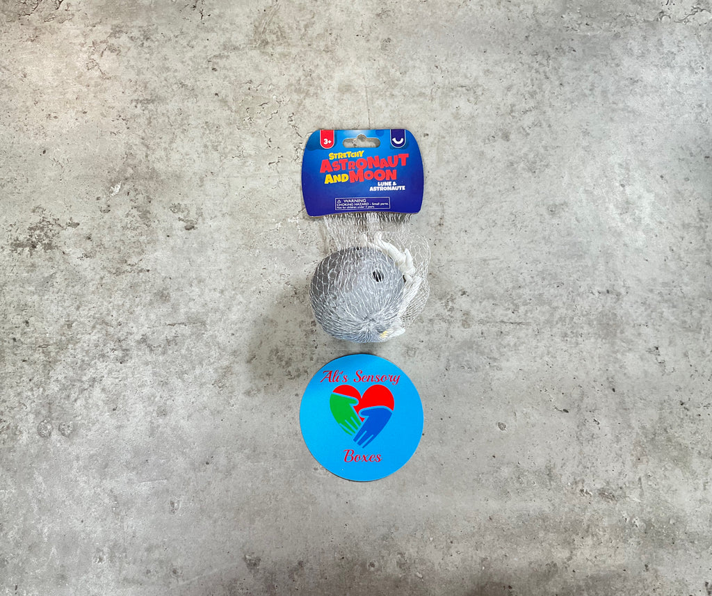 Stretchy Astronaut and Moon