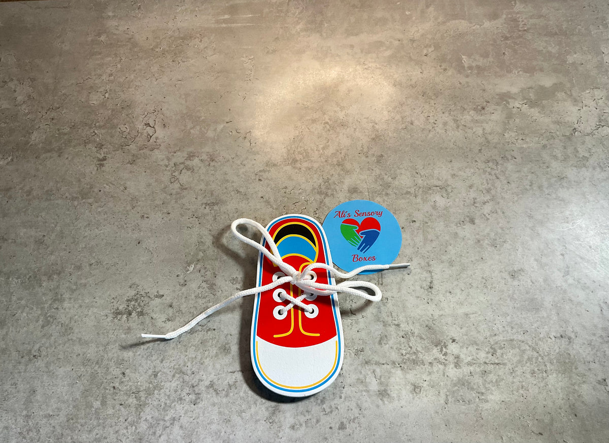 Wooden Lacing Shoe