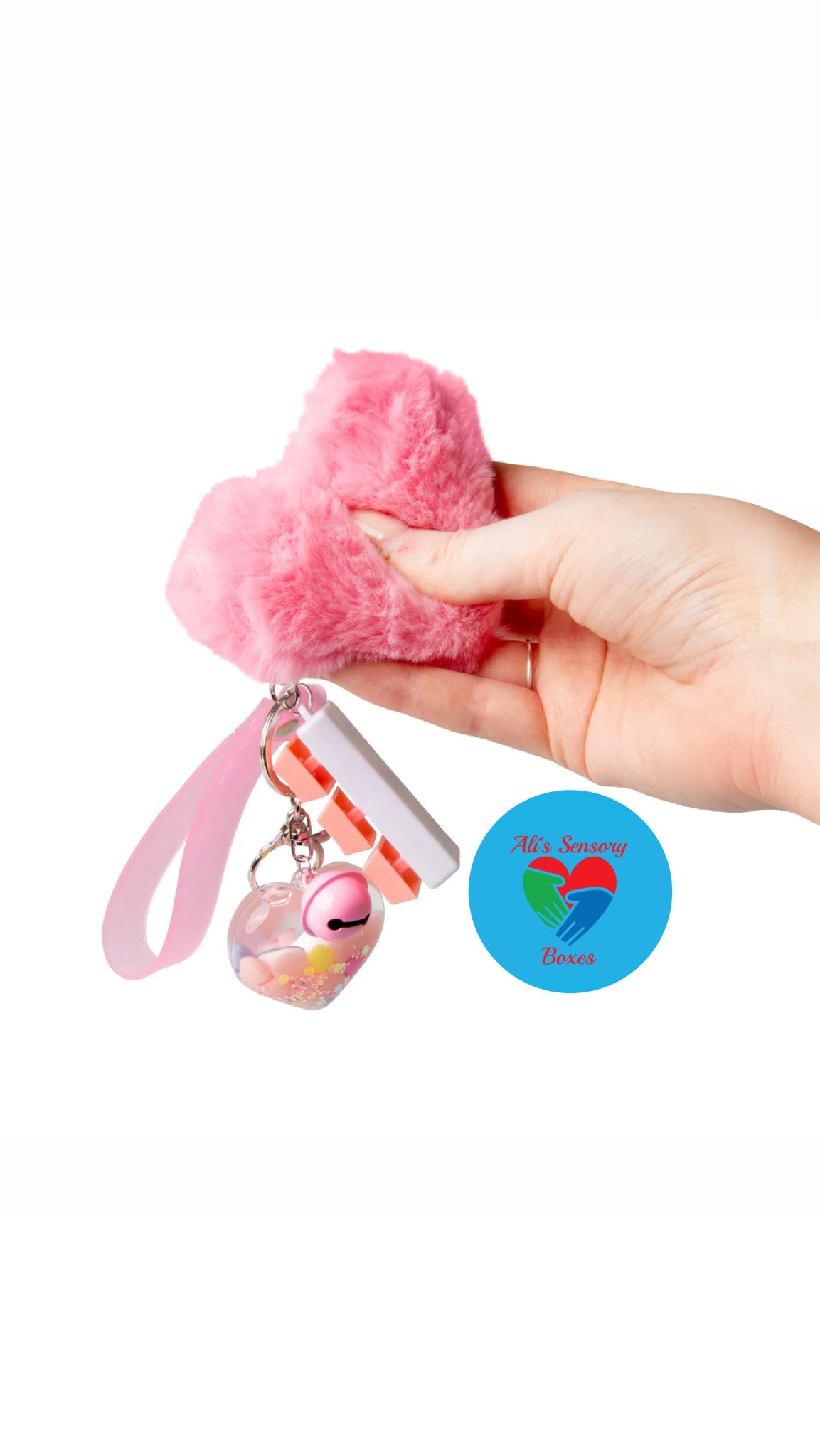 Fluffy Fidget Keychain