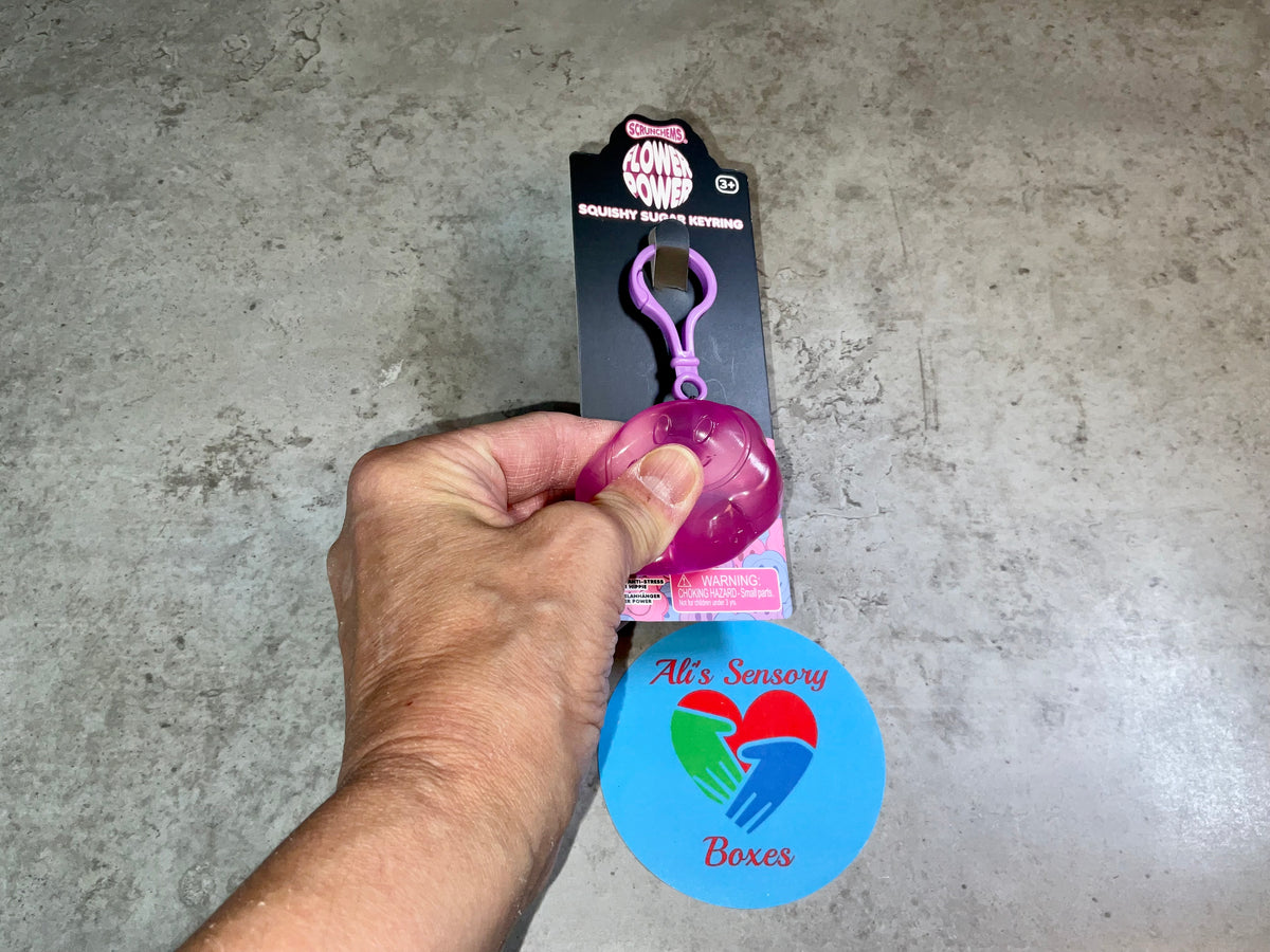 Sugar Squishy Flower Keyring