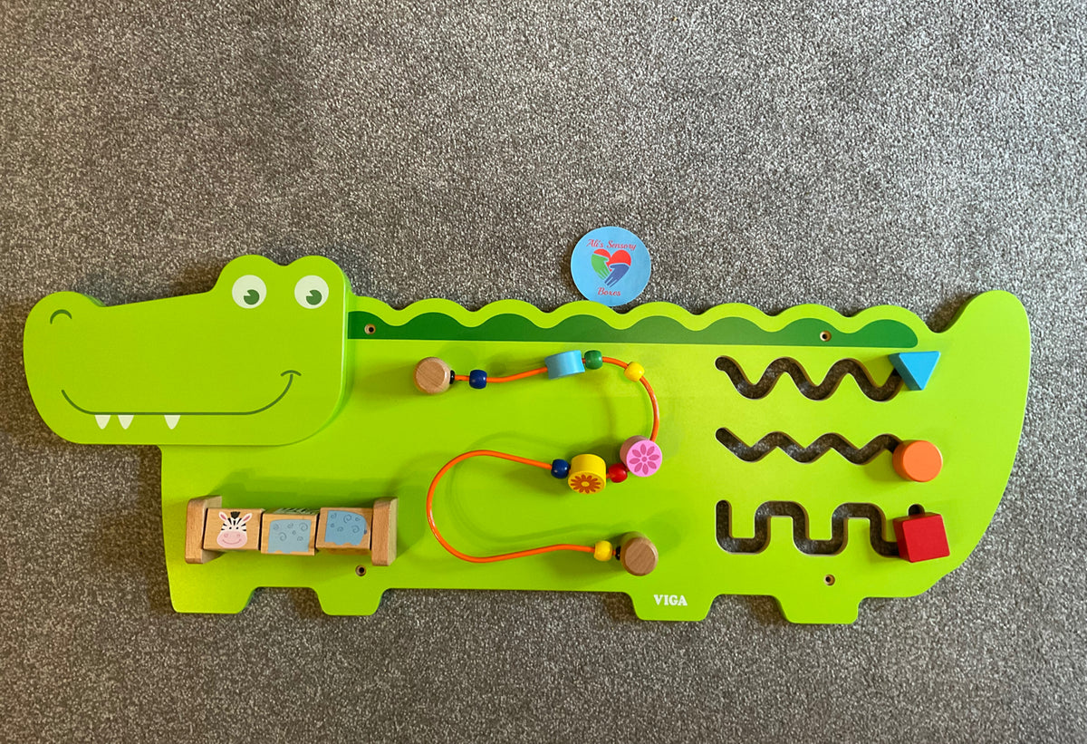 Crocodile Wall Panel Sensory Busy Board