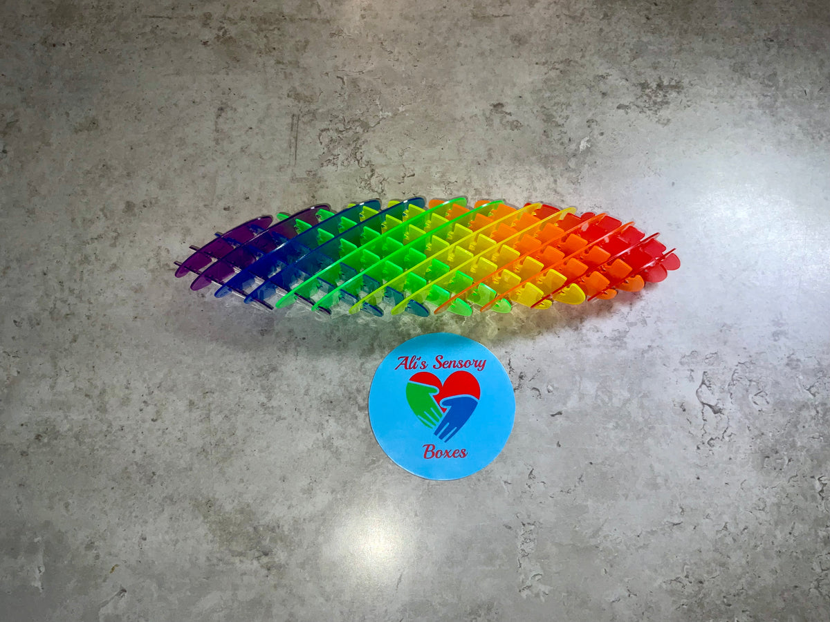 Rainbow Flexi Fidget Worm