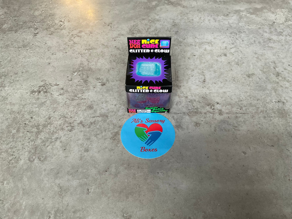 NeeDoh Nice Cube Glitter & Glow