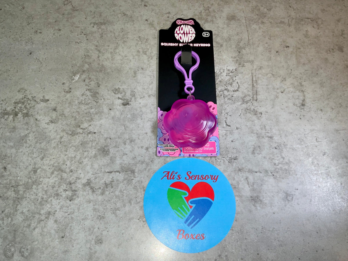 Sugar Squishy Flower Keyring