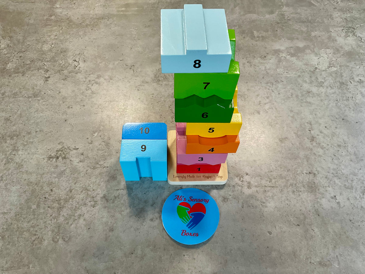 Rainbow Number Stacking Tower