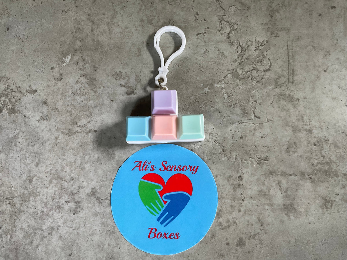 Keyboard Clicker Fidget Keychain