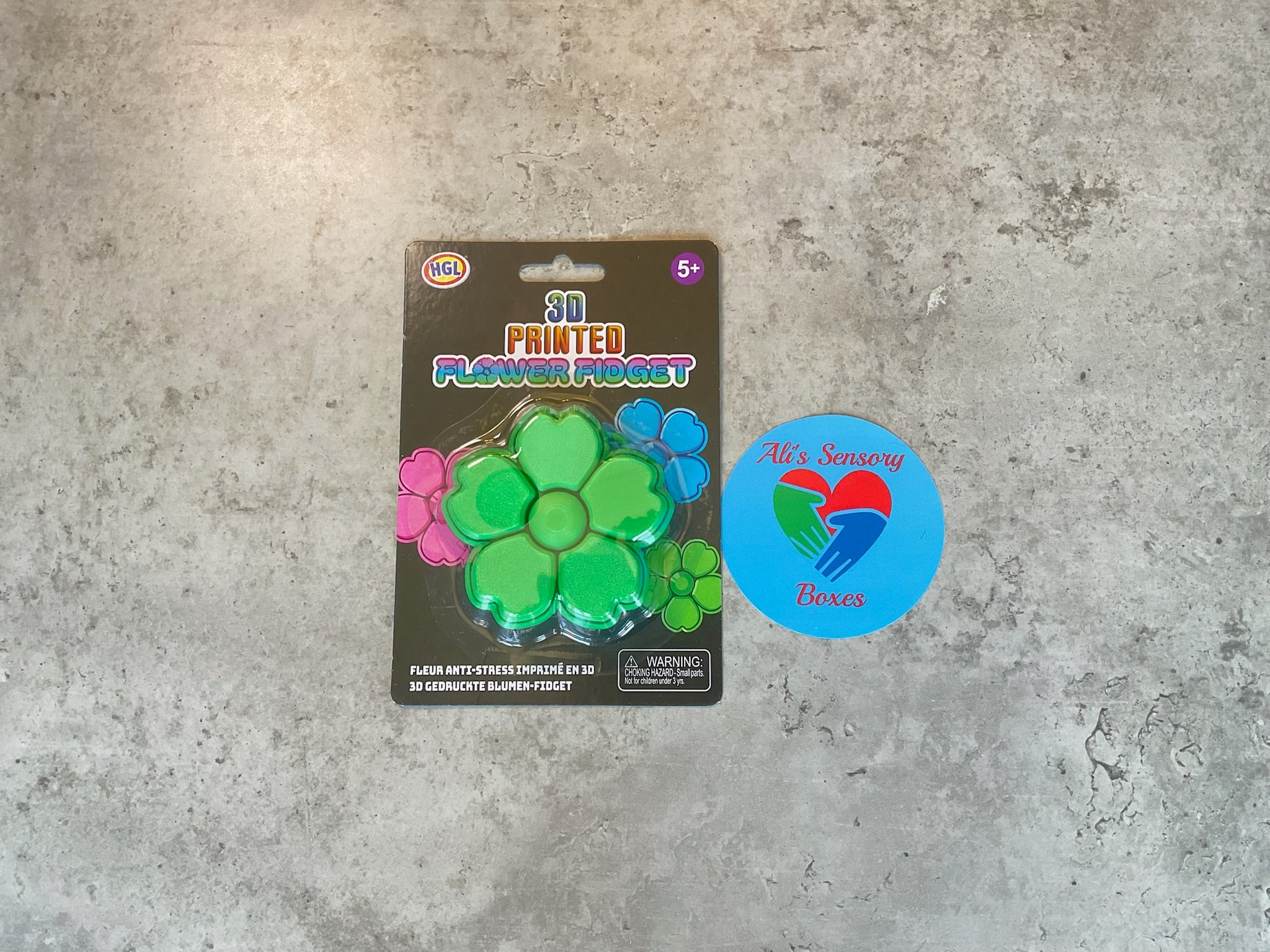 3D Printed Flower Fidget Clicker Spinner