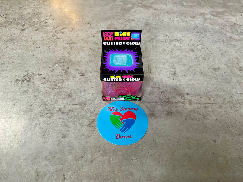 NeeDoh Nice Cube Glitter & Glow