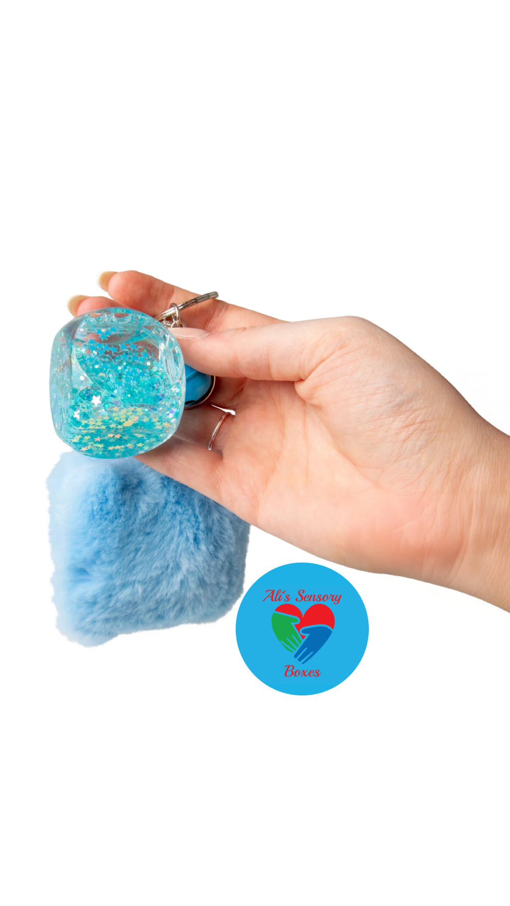 Fluffy Fidget Keychain
