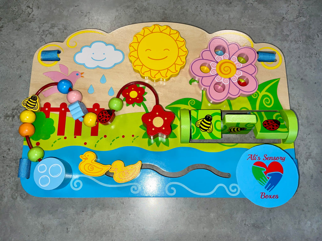 Baby and Toddler Sensory Activity Board