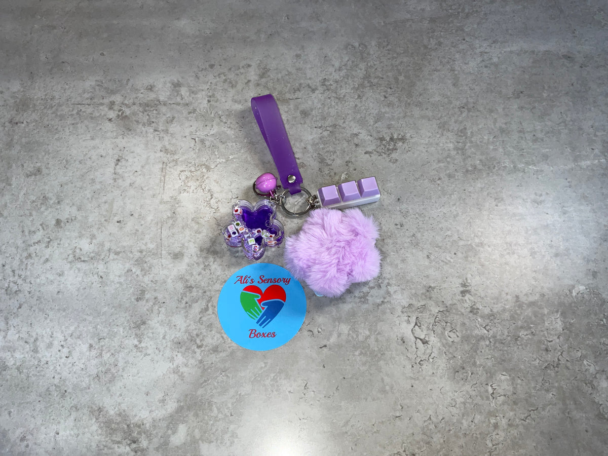 Fluffy Fidget Keychain