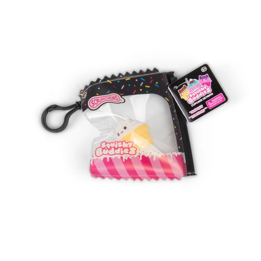 Scrunchems Squishy Buddies Cupcake Keyring