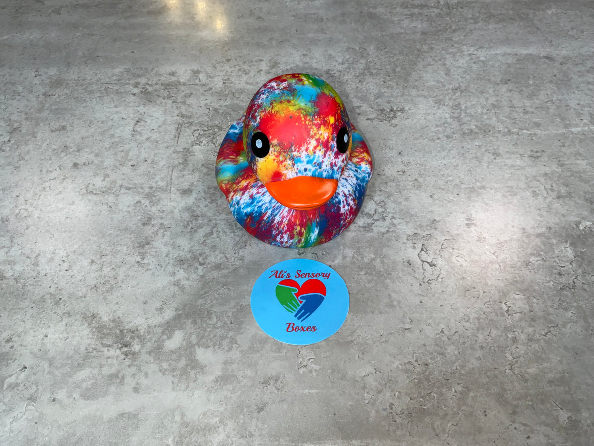 Large Tie Dye Rubber Duck