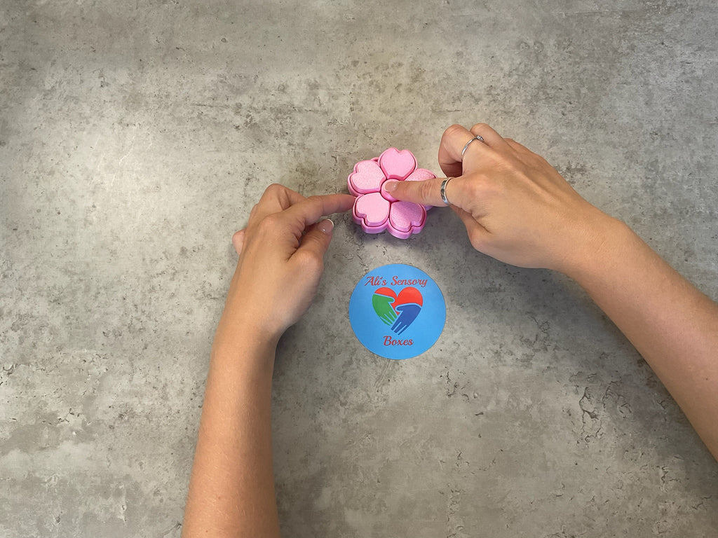 3D Printed Flower Fidget Clicker Spinner
