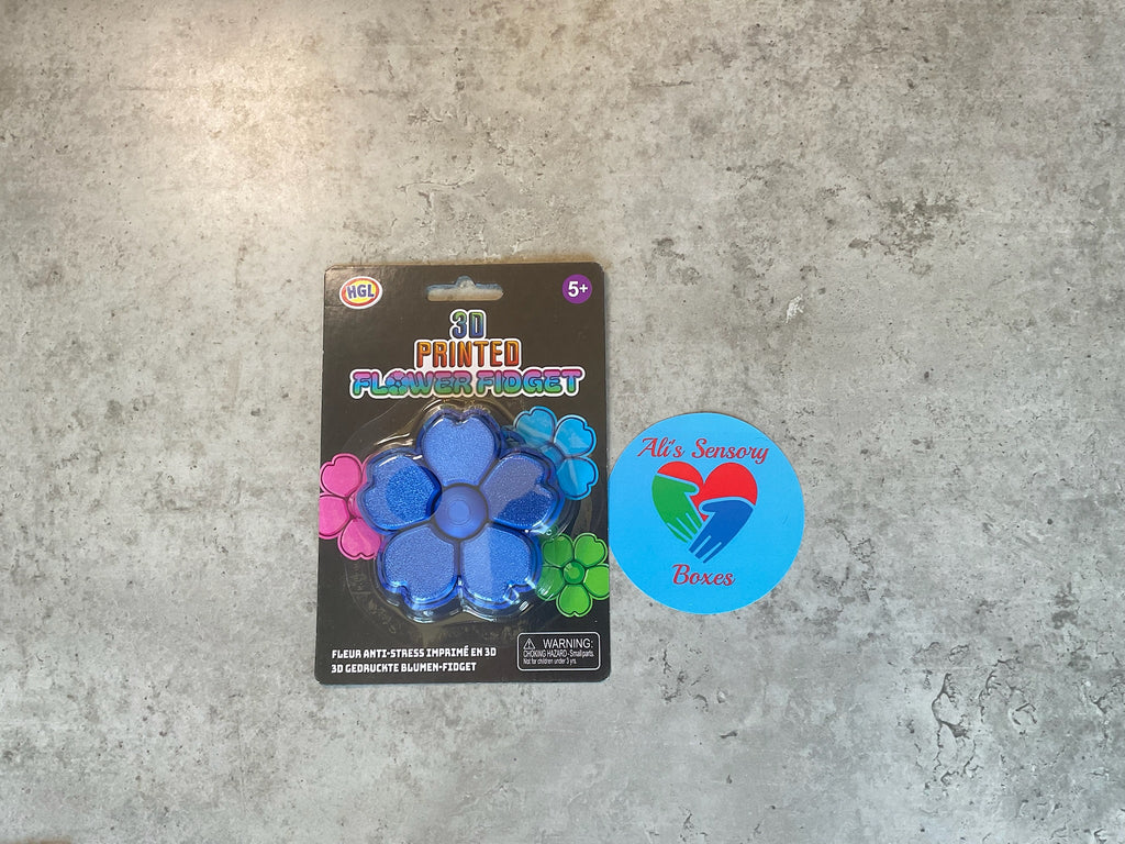 3D Printed Flower Fidget Clicker Spinner