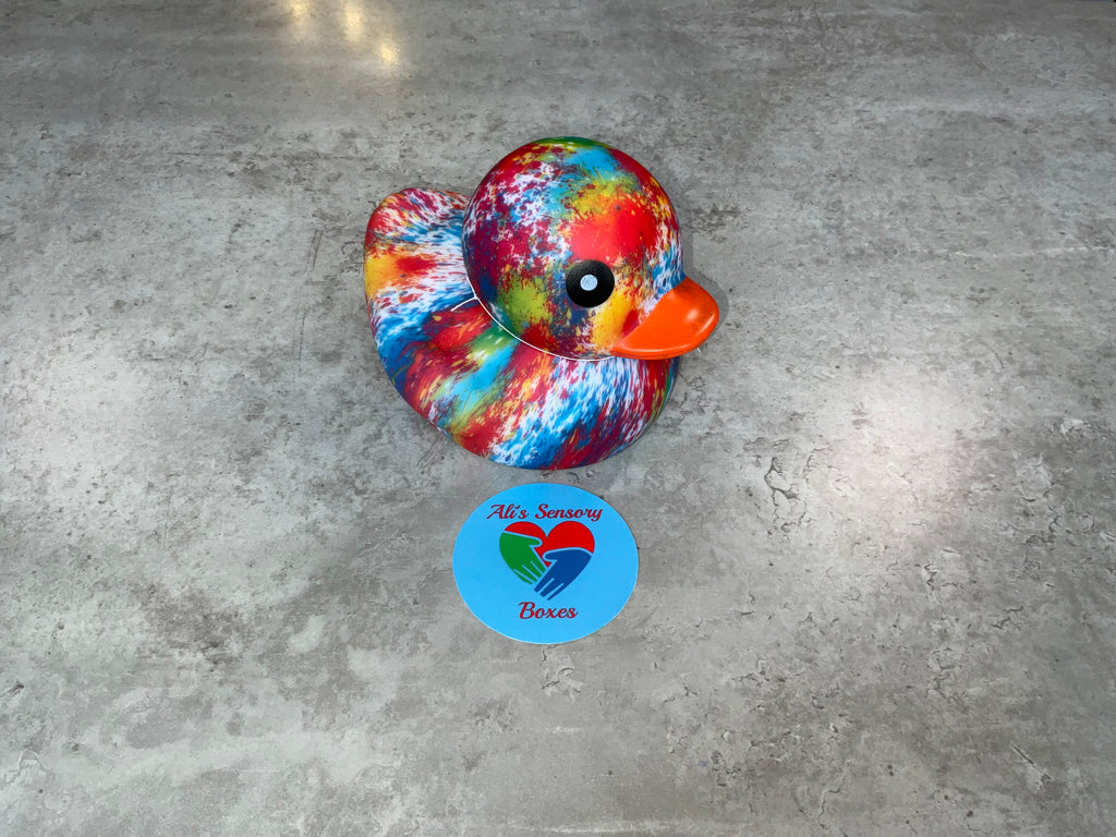 Large Tie Dye Rubber Duck