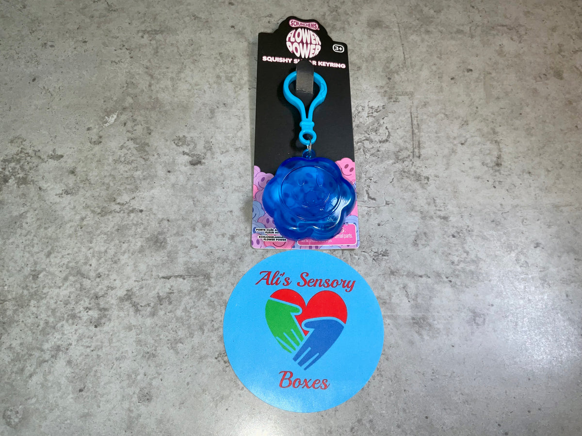 Sugar Squishy Flower Keyring