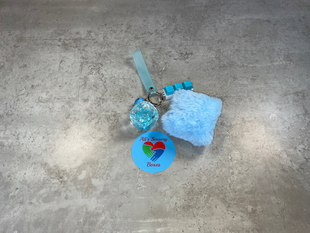 Fluffy Fidget Keychain