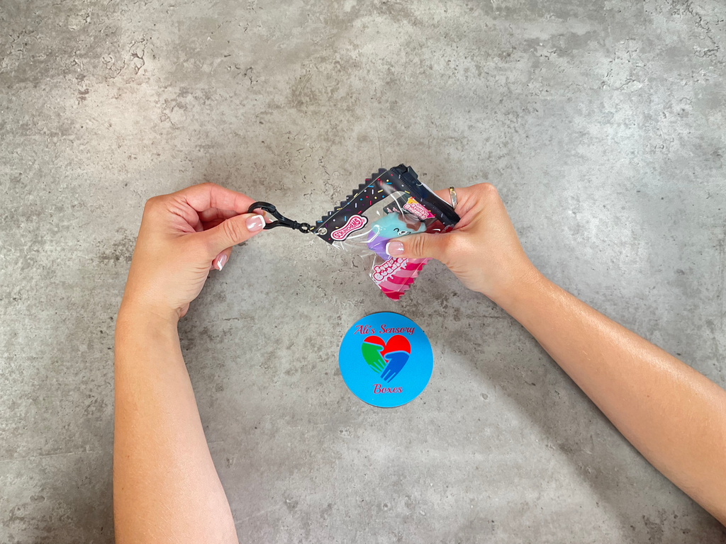Scrunchems Squishy Buddies Cupcake Keyring