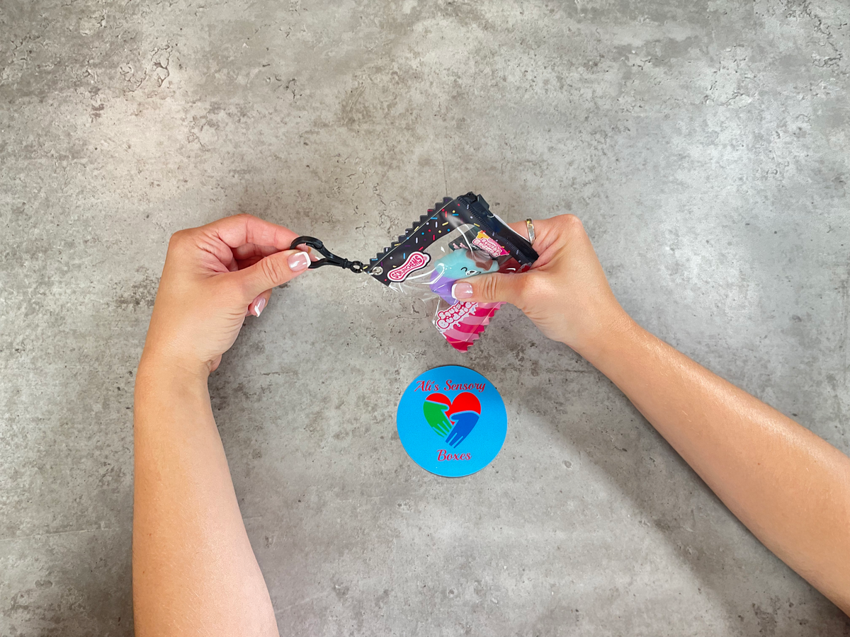Scrunchems Squishy Buddies Cupcake Keyring