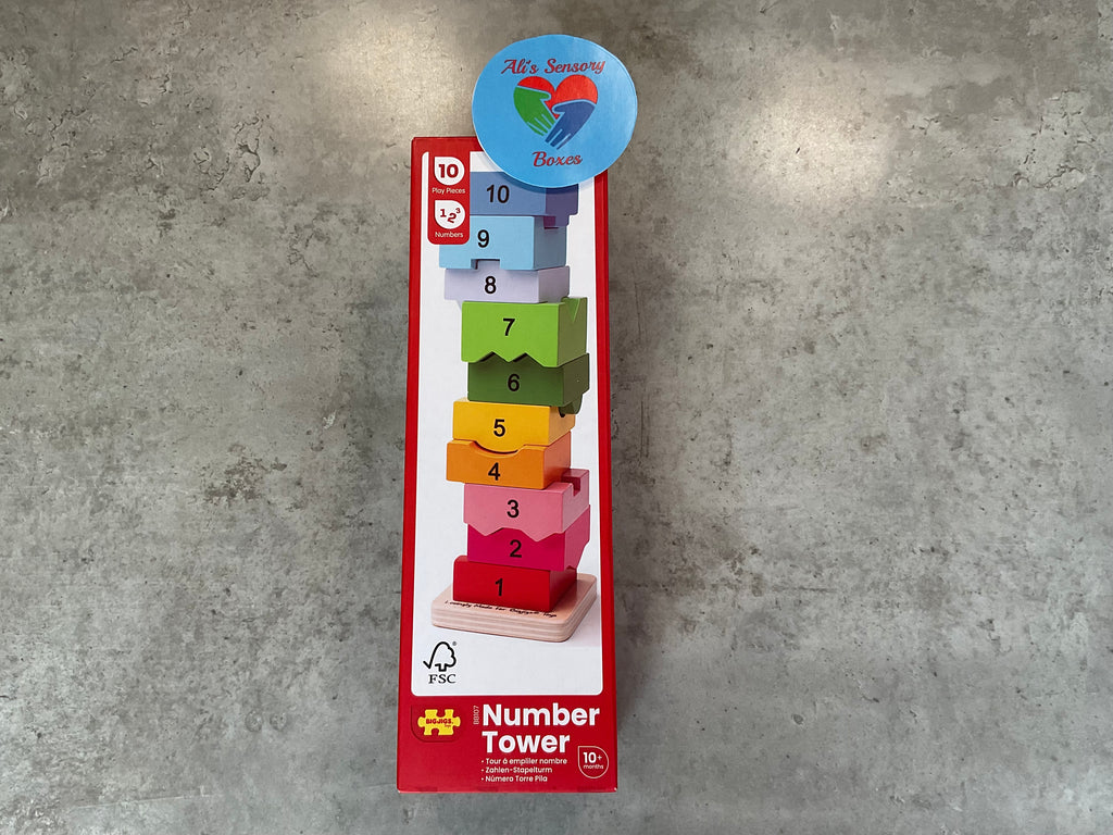 Rainbow Number Stacking Tower