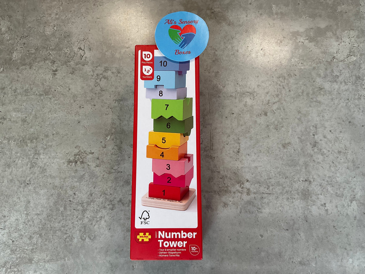 Rainbow Number Stacking Tower