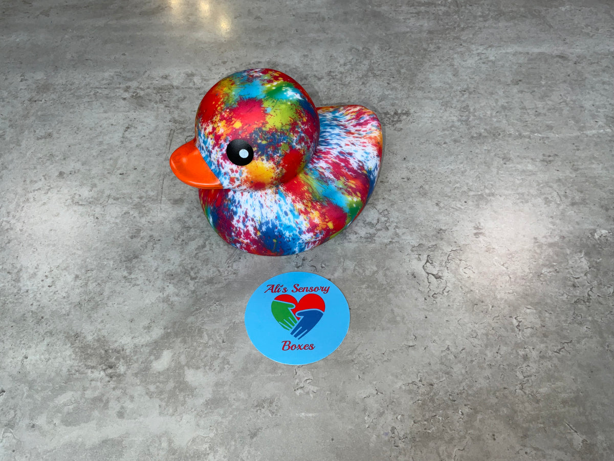 Large Tie Dye Rubber Duck