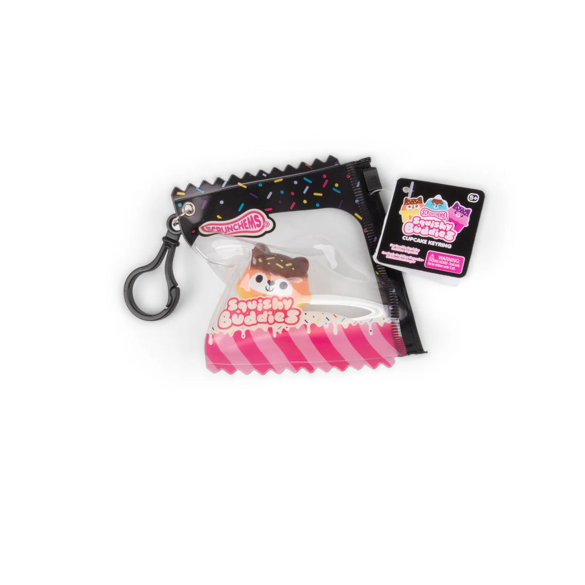 Scrunchems Squishy Buddies Cupcake Keyring
