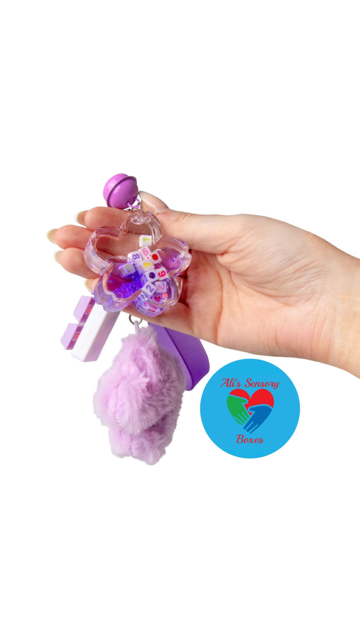 Fluffy Fidget Keychain
