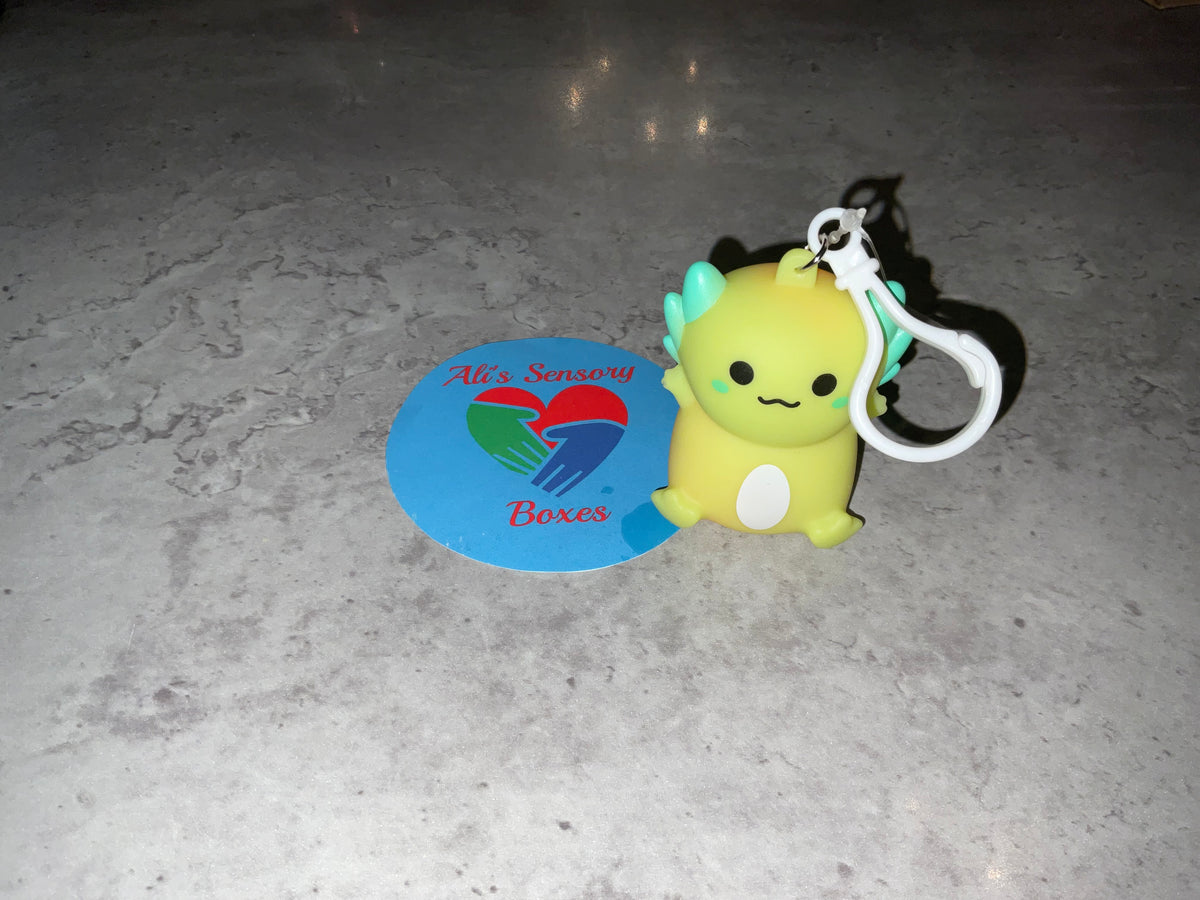 Flashing Axolotl on Keychain