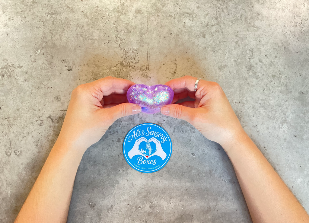 Glitter Sugar Squishy Heart